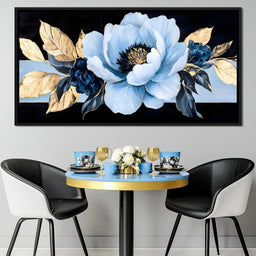 Golden Petals Frost Blossom - NicheCanvas