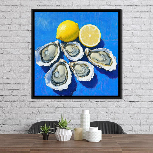 Lemon Kissed Oysters Canvas Print