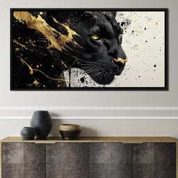 Golden Panther Radiance - NicheCanvas