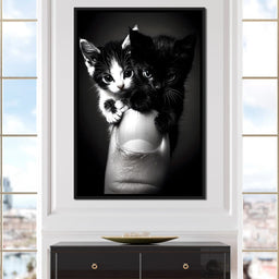 Playful Companions on Thumb - NicheCanvas