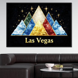 Vegas Golden Horizon of Night Stars - NicheCanvas