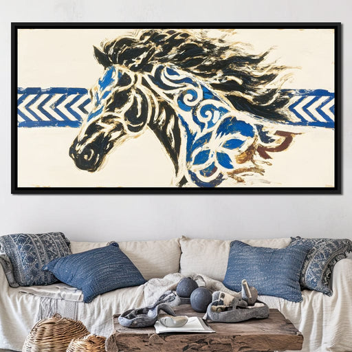 Galloping Essence of Blue - Alicia Smith Canvas Print