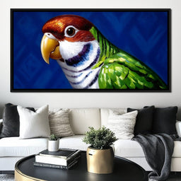 Vivid Parrot Elegance - NicheCanvas