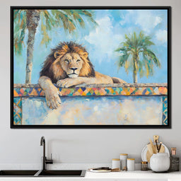 Majestic Lion Palm Retreat - NicheCanvas