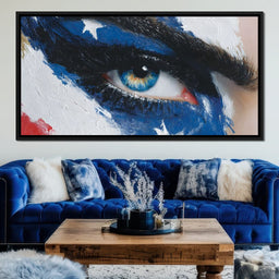 Patriotic Vision Starry Eye - NicheCanvas