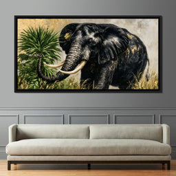 Silent Monarch of the Gilded Savanna - NicheCanvas