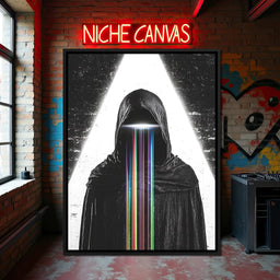 Eclipse of Neon Streams - NicheCanvas