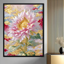 Golden Petals in Celestial Bloom - NicheCanvas