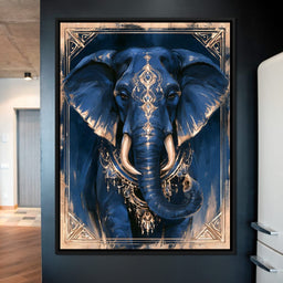 Gilded Wisdom of the Midnight Sage - NicheCanvas