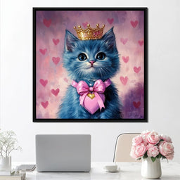 Royal Feline Heart Charmer - NicheCanvas