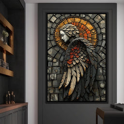 Ethereal Angel Guardian Mosaic - NicheCanvas