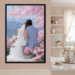 Wedding Vows Under Blossom Skies - NicheCanvas