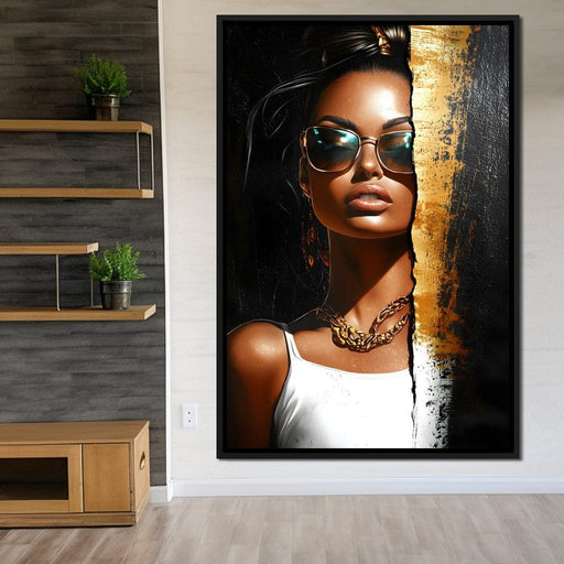 Golden Radiance Encounter Canvas Print