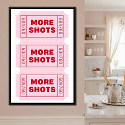 Triple Pink Ticket Cheers - NicheCanvas