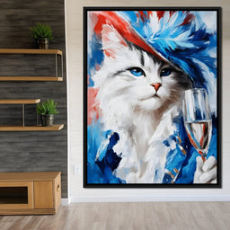 Majestic Feline Celebration - NicheCanvas