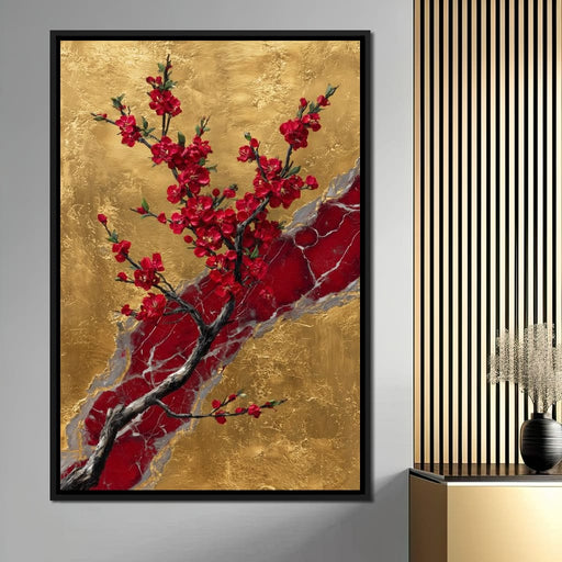 Golden Blossom Ascension Canvas Print