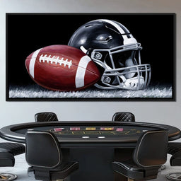 Gridiron Glory Under Night Lights - NicheCanvas