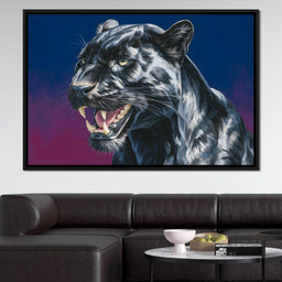 Midnight Panther Fury Surge - NicheCanvas