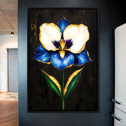 Golden Petals Midnight Serenade - NicheCanvas