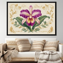 Regal Orchid Botanical Grace - NicheCanvas