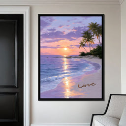 Tropical Dusk Serenity Love - NicheCanvas