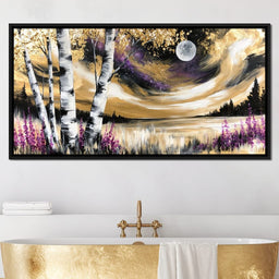 Golden Solstice Over The Purple Wilds - NicheCanvas