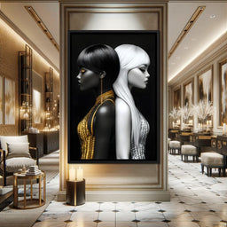 Contrasting Echoes Harmony - NicheCanvas