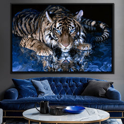 Silent Tiger of the Deep Water - NicheCanvas