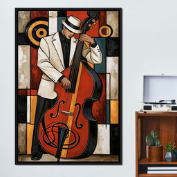 Cool Jazz Rhythm And The Upright Bass - NicheCanvas
