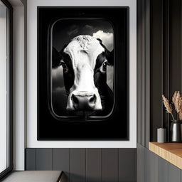 Majestic Bovine Portrait Sky - NicheCanvas