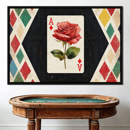 Ace of Hearts Elegance - NicheCanvas