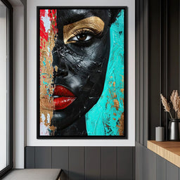 Golden Gaze of Mystery - NicheCanvas