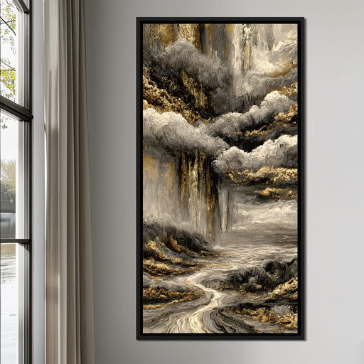 Gilded Rivers Of Lost Time Canvas Print