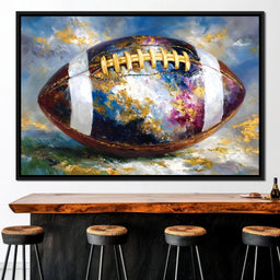Golden Gridiron Glory Ball - NicheCanvas