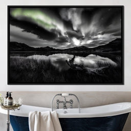 Eternal Wilderness Light Green Glow - NicheCanvas
