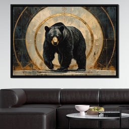 Majestic Bear Golden Portal - NicheCanvas