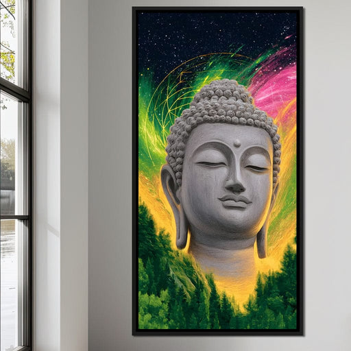 Enlightened Cosmic Buddha Tranquility Canvas Print