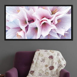 Blush Amaryllis Frostlight - TooplesArt - NicheCanvas