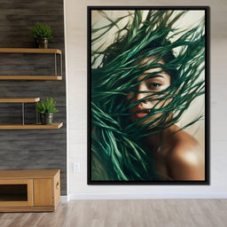 Emerald Enchantment Portrait - NicheCanvas