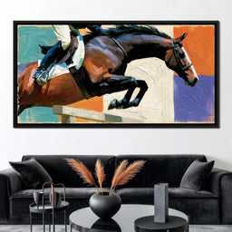 Leaping Over The Painted Square - NicheCanvas