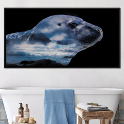 Coastal Seal Ocean Reverie - NicheCanvas