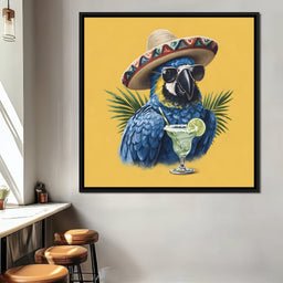 Tropical Fiesta Parrot Vibes - NicheCanvas