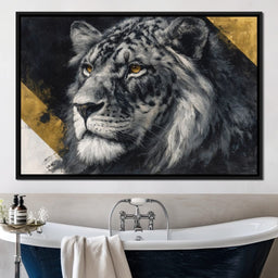 Golden Eyed Lion King - NicheCanvas