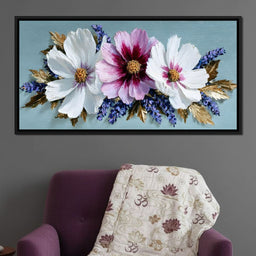 Impasto Floral Petals Bouquet - NicheCanvas