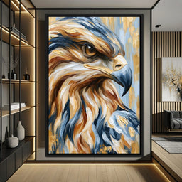 Golden Vigil Of The High Predator - NicheCanvas