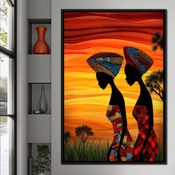 Sisters of the Savannah - TooplesArt - NicheCanvas