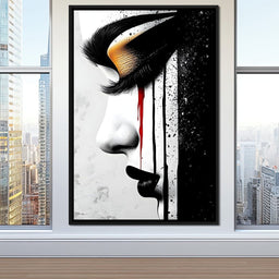 Golden Elegance Abstract Vision - NicheCanvas