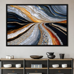 Agate Currents With Diamond Seams - TooplesArt - NicheCanvas