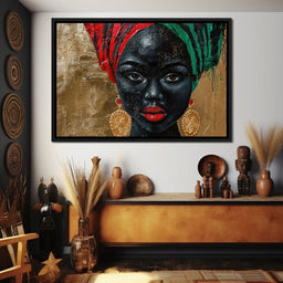 Nubian Grace in Gold Essence - Sakeem Gibbs - NicheCanvas
