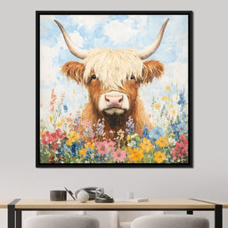 Highland Bloom Encounter - NicheCanvas